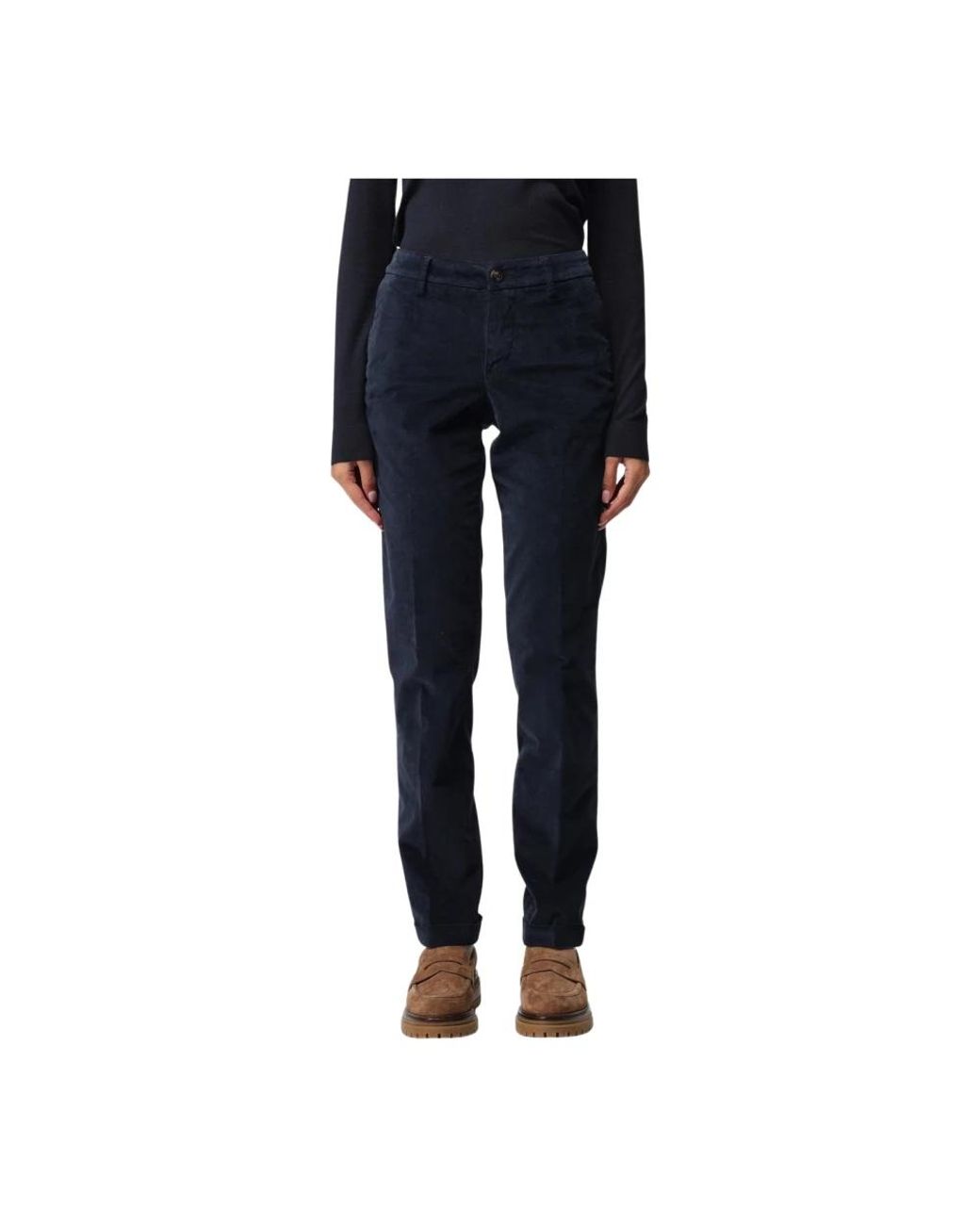 Fay Blue Slim-Fit Trousers