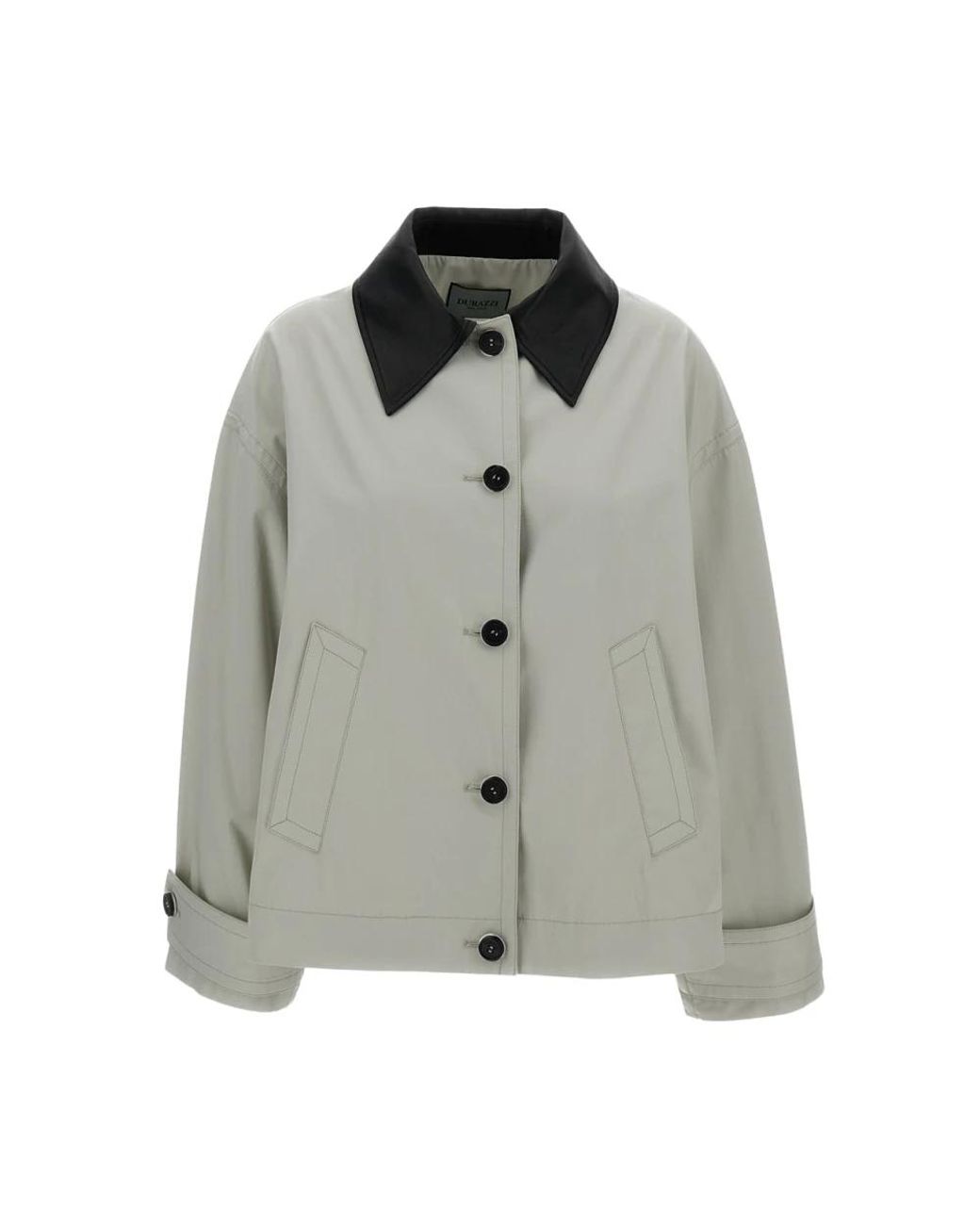 DURAZZI MILANO Gray Leather Jackets