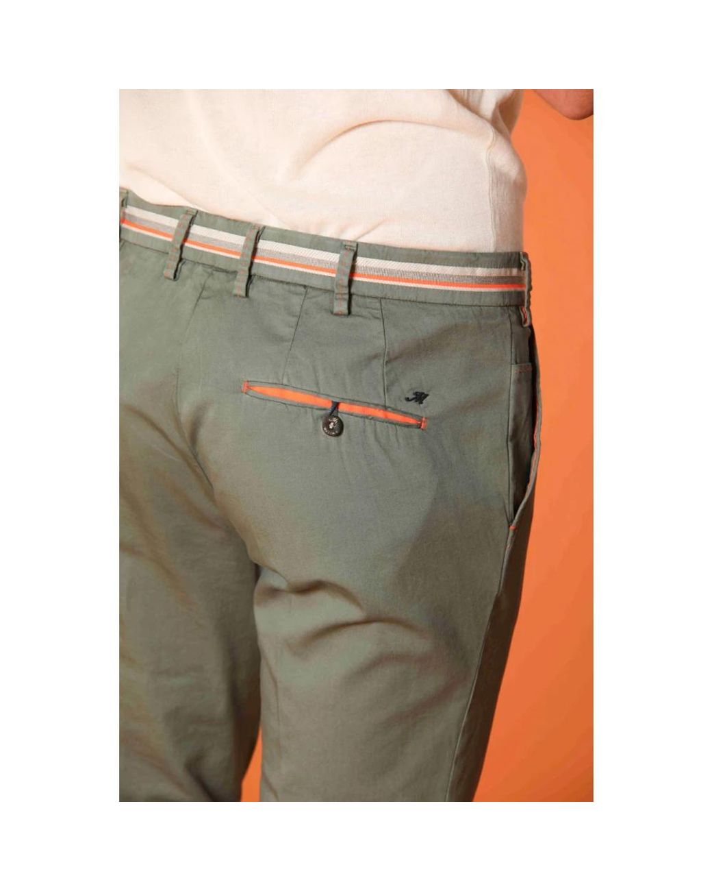 Mason's Green Chinos for men