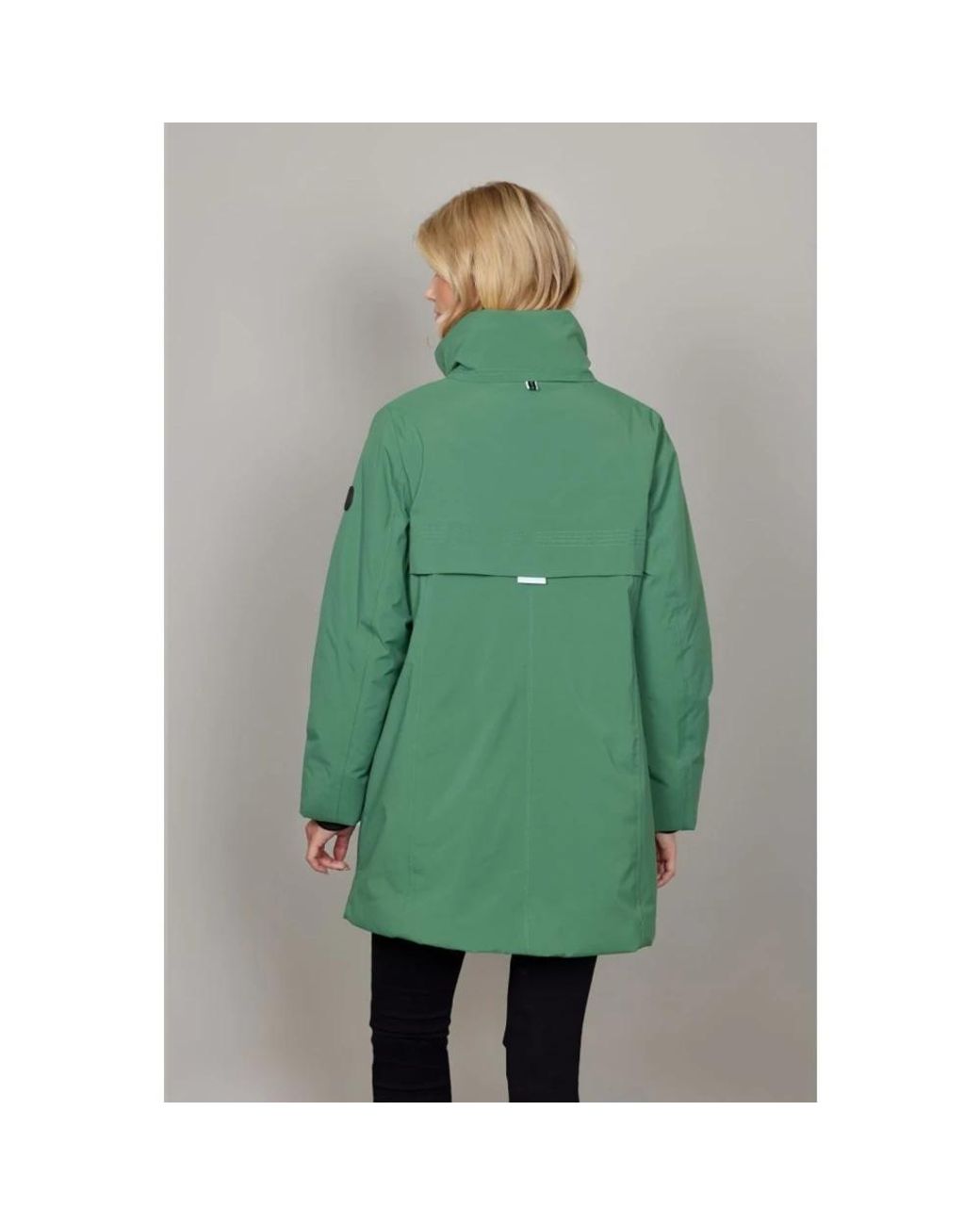 Parkas Junge de color Green