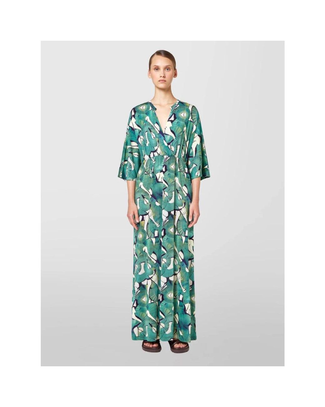 Alpha Studio Green Elegantes Kleid
