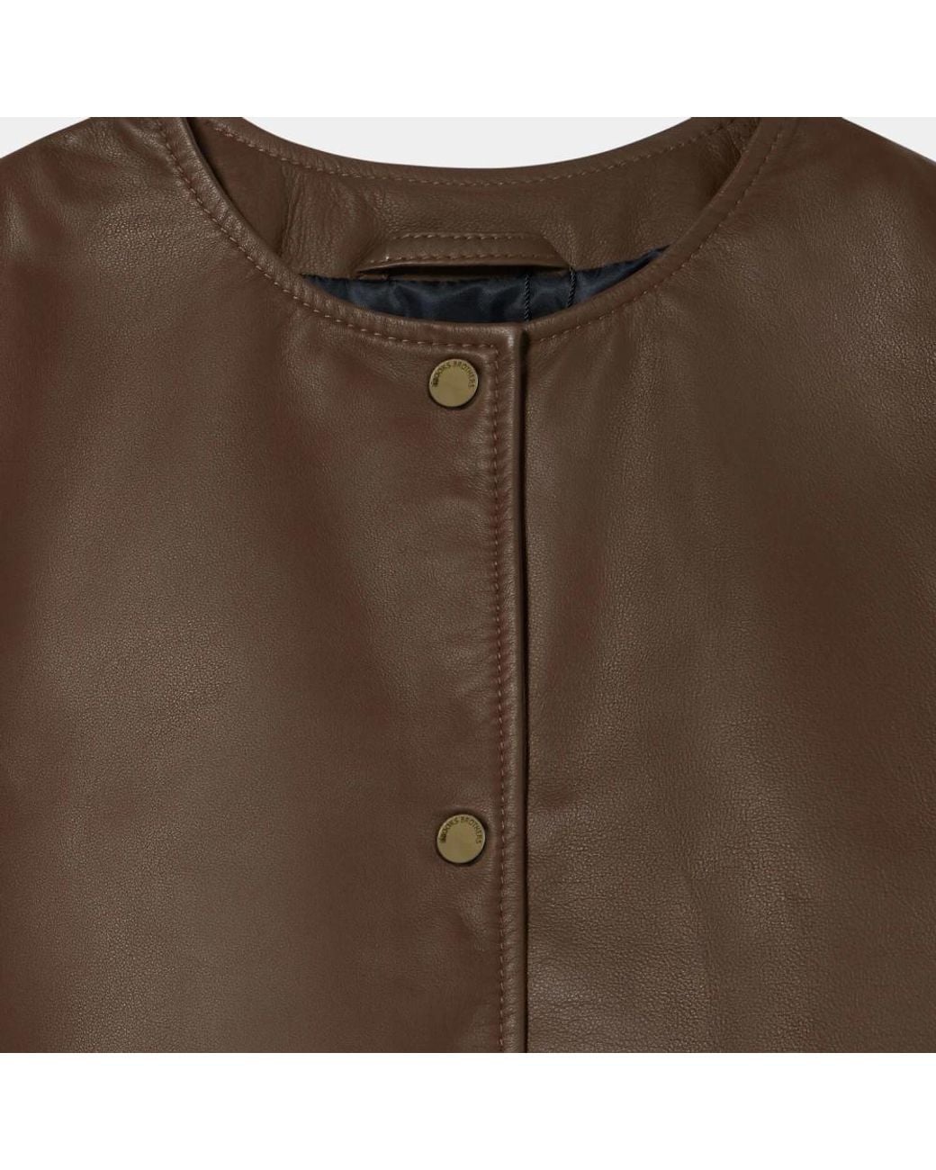 Brooks Brothers Brown Leather Jackets