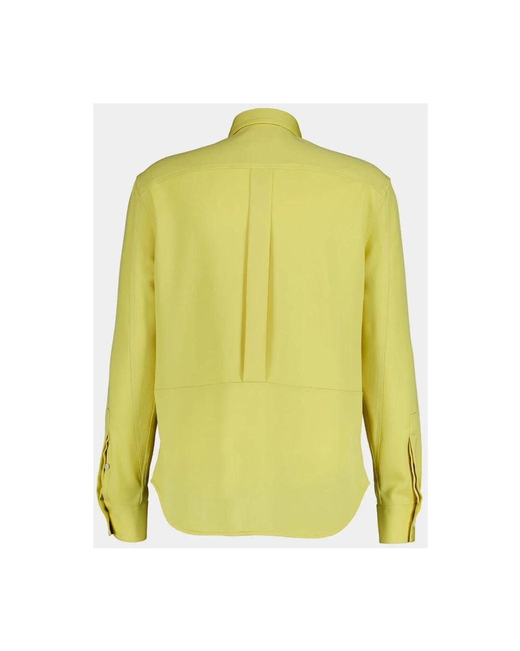Alexander McQueen Gele Wol Militair Overhemd in het Green voor heren