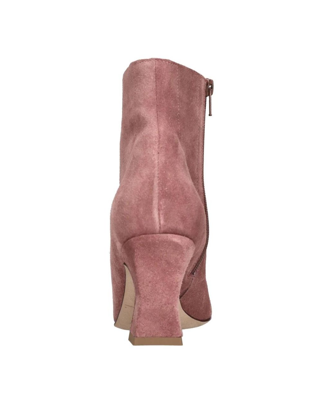 LORENA PAGGI Purple Velourdry Stiefelette