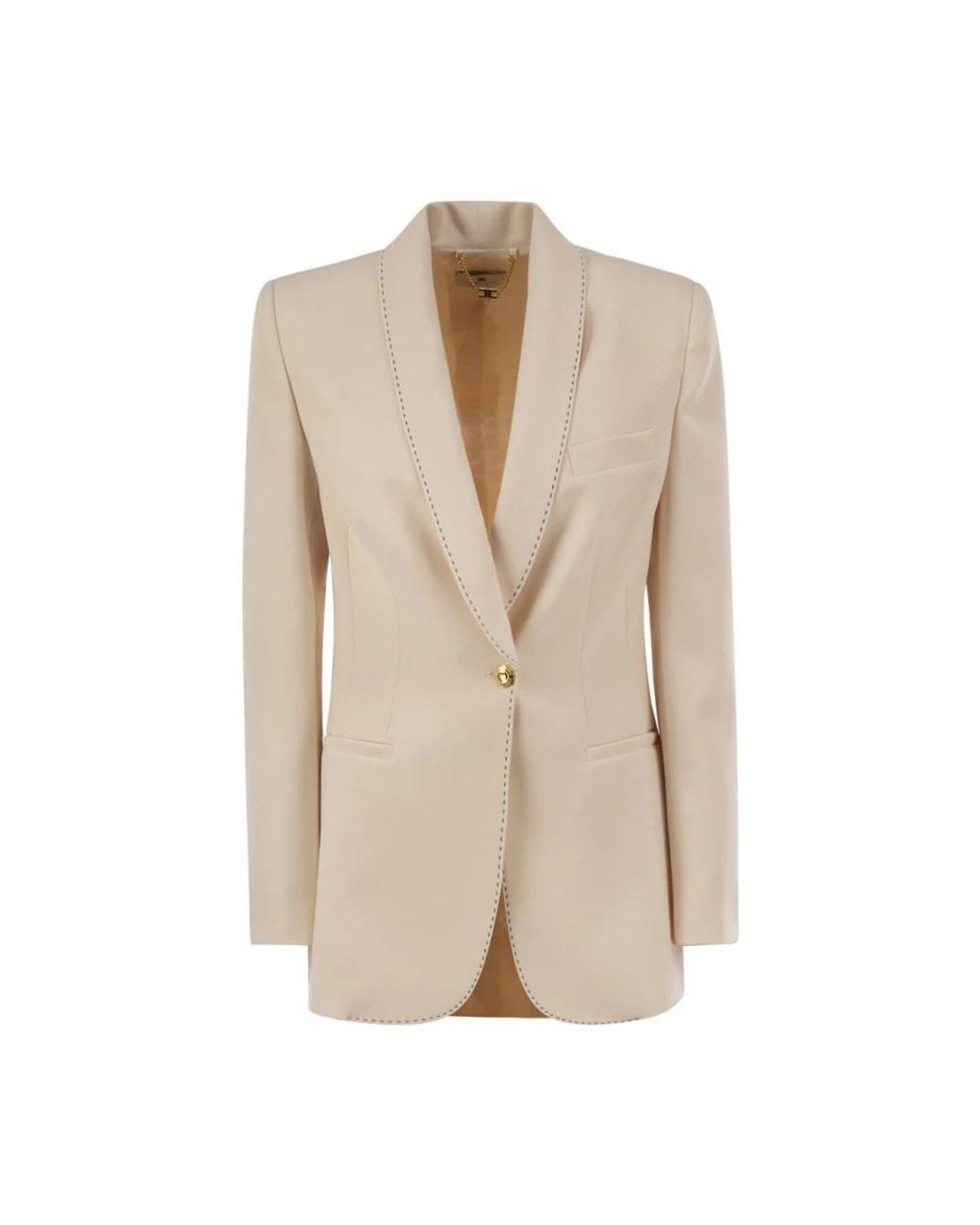 Elisabetta Franchi Natural Blazers
