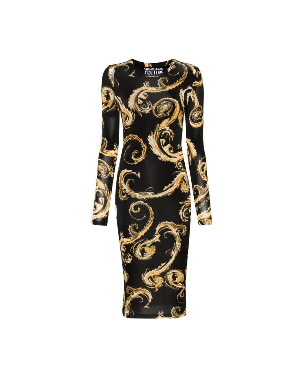 Versace Jeans Couture Black Midi Dresses