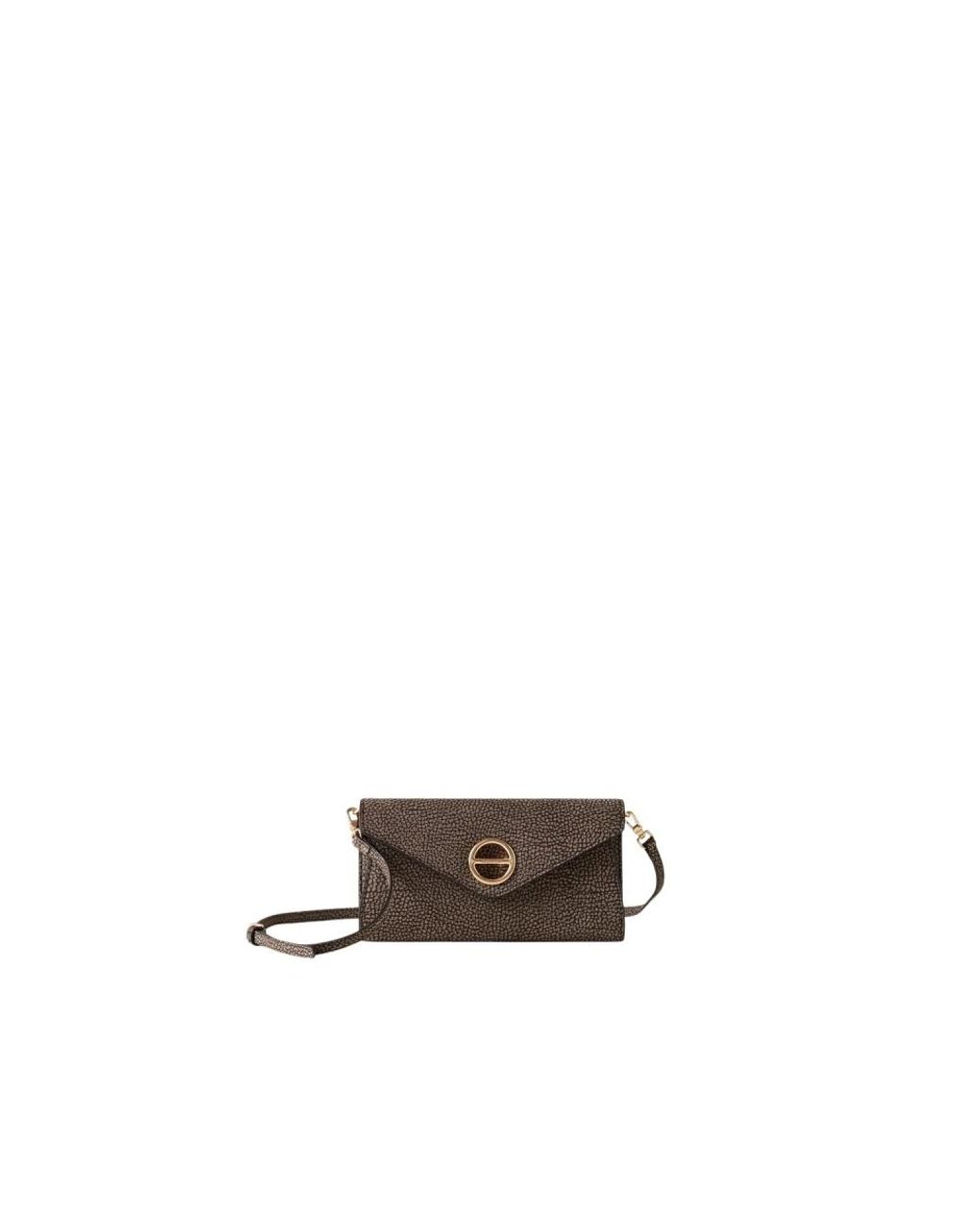 Borbonese Brown Mini Bag Portacarte