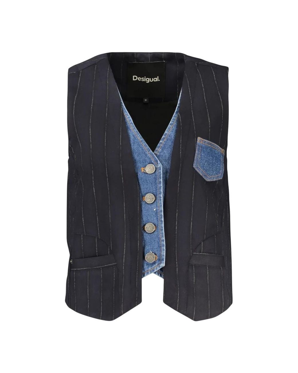Desigual Blue Waistcoats