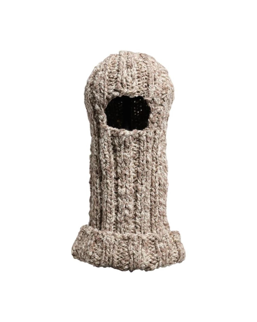 Dolce & Gabbana Accessoires ,Wol Luxe Gebreide Bivakmuts Wintermuts in het Brown voor heren