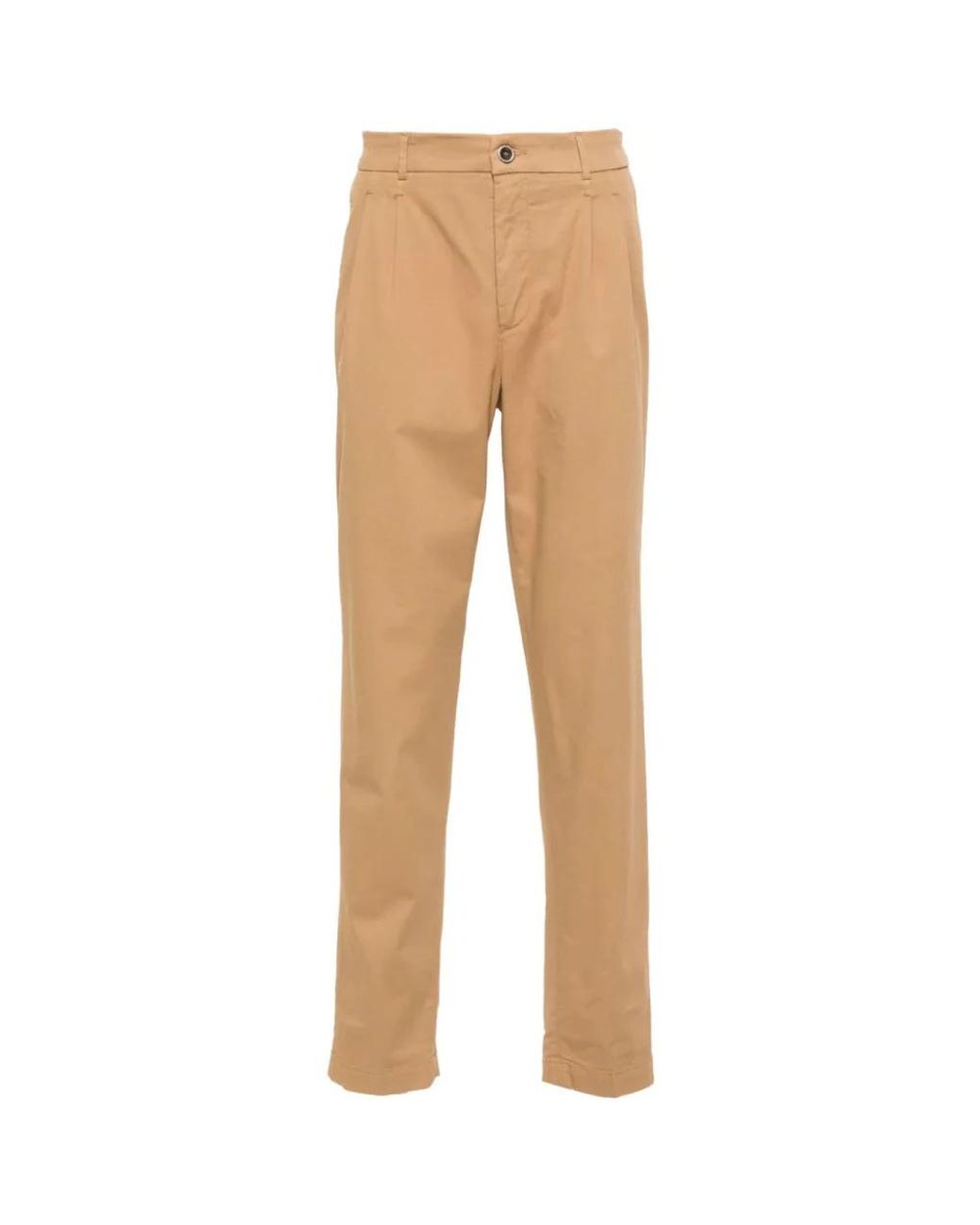 Peserico Broeken ,Bruin ,Katoen Katoenen Tapered Chino Broek in het Natural voor heren