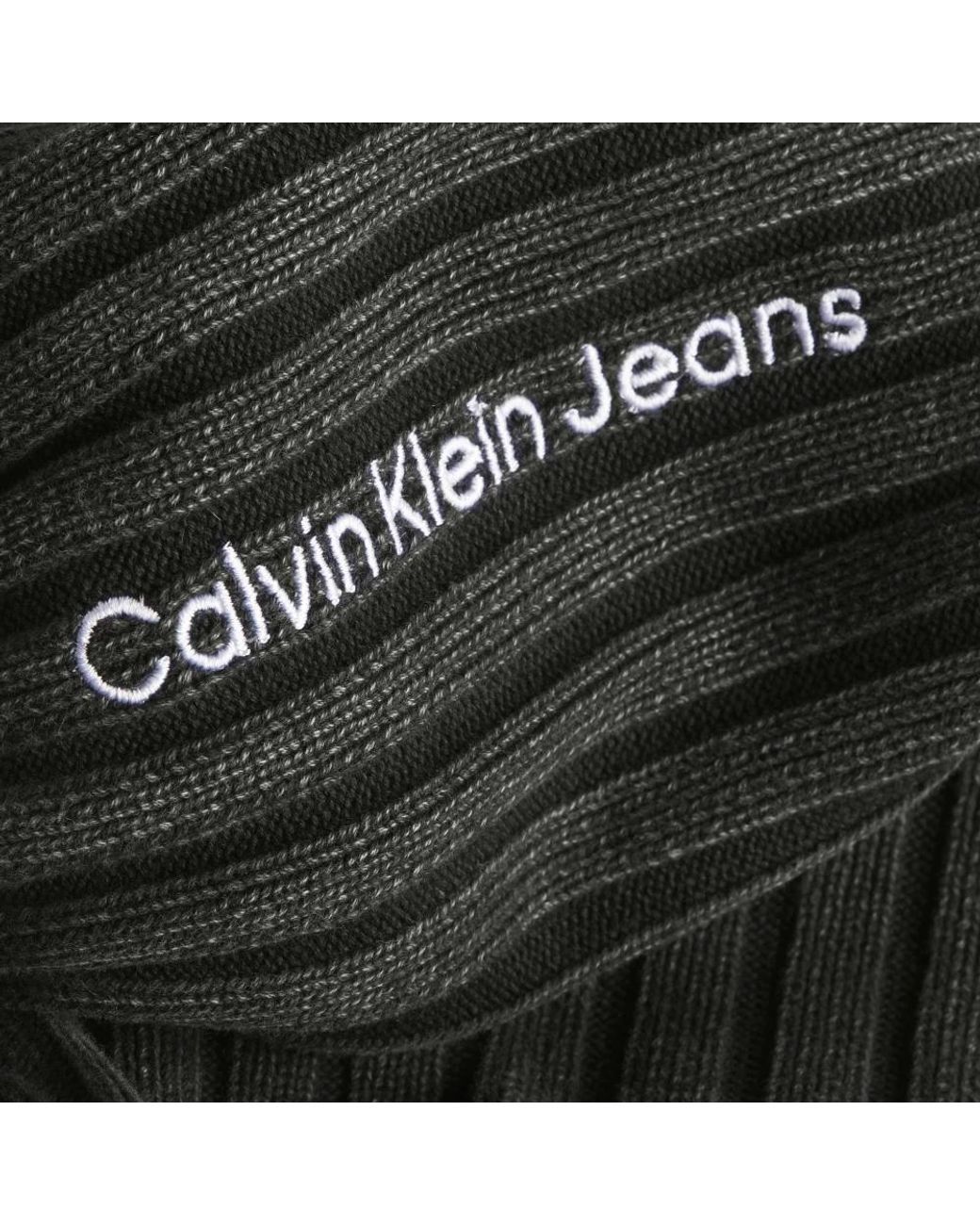 Calvin Klein Black Round-Neck Knitwear for men