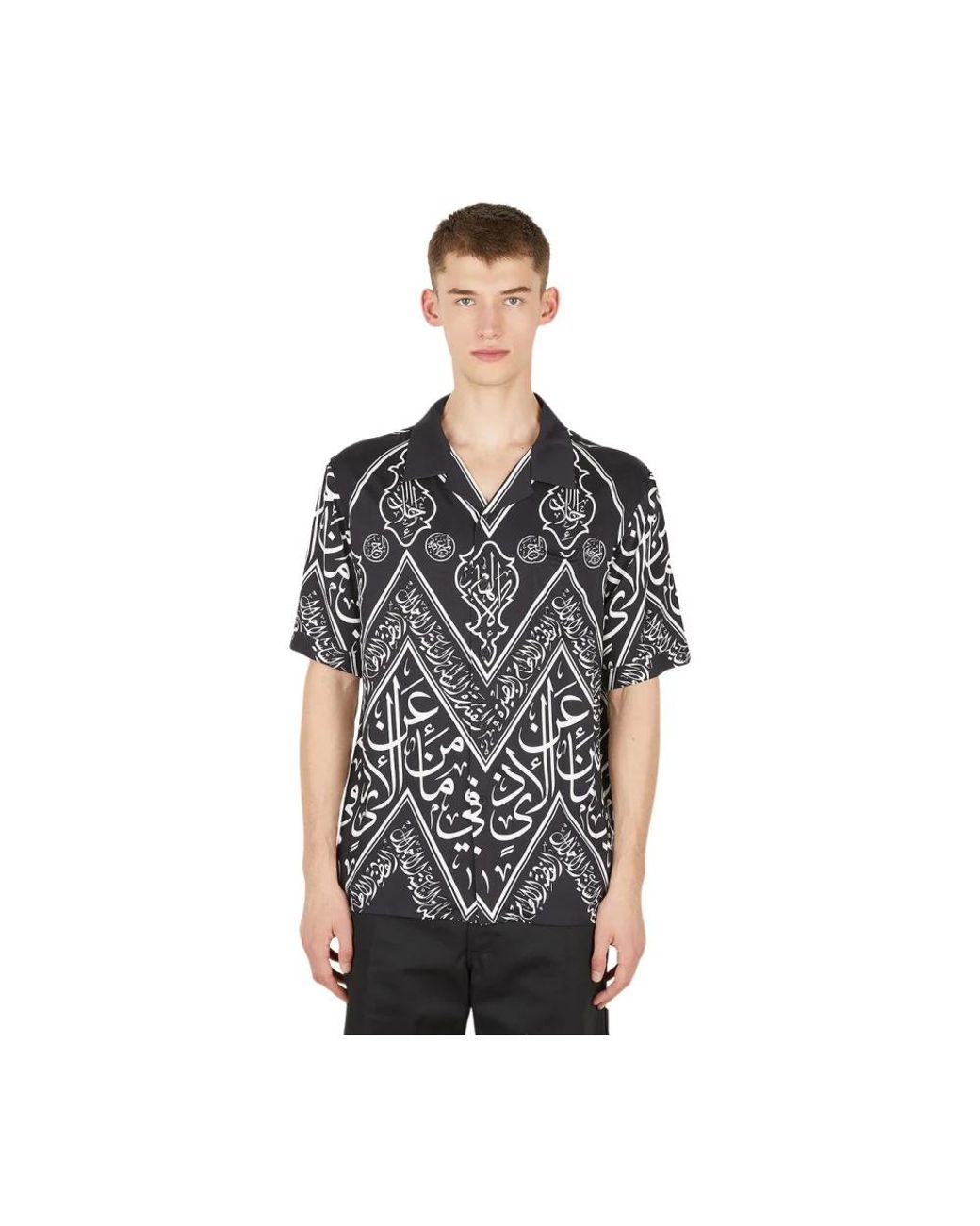 GmbH Black Short Sleeve Shirts for men