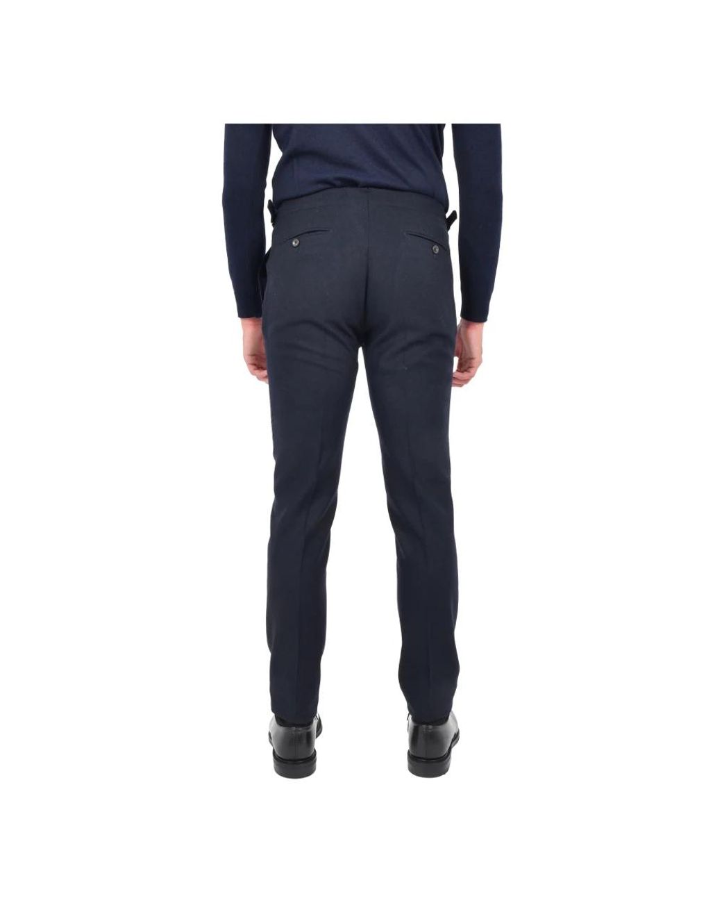 Franzese Collection Blue Suit Trousers for men