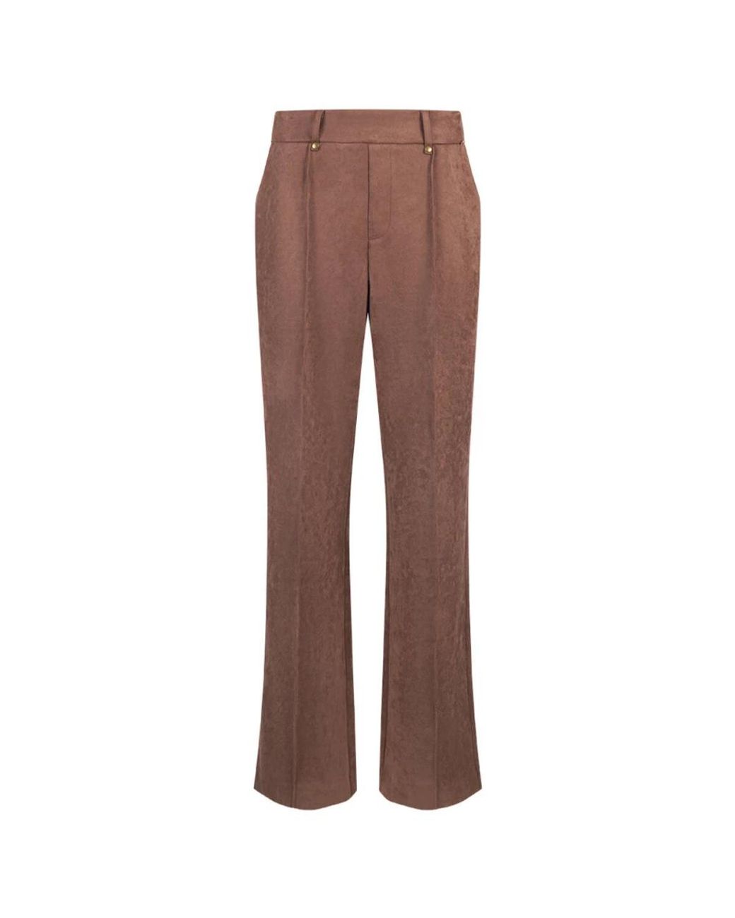 Nukus Jill Broek Suedine in het Brown