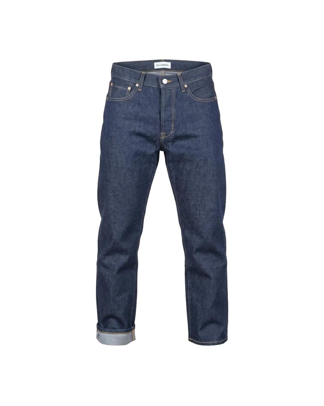Tela Genova Blue Straight Fit Jeans for men