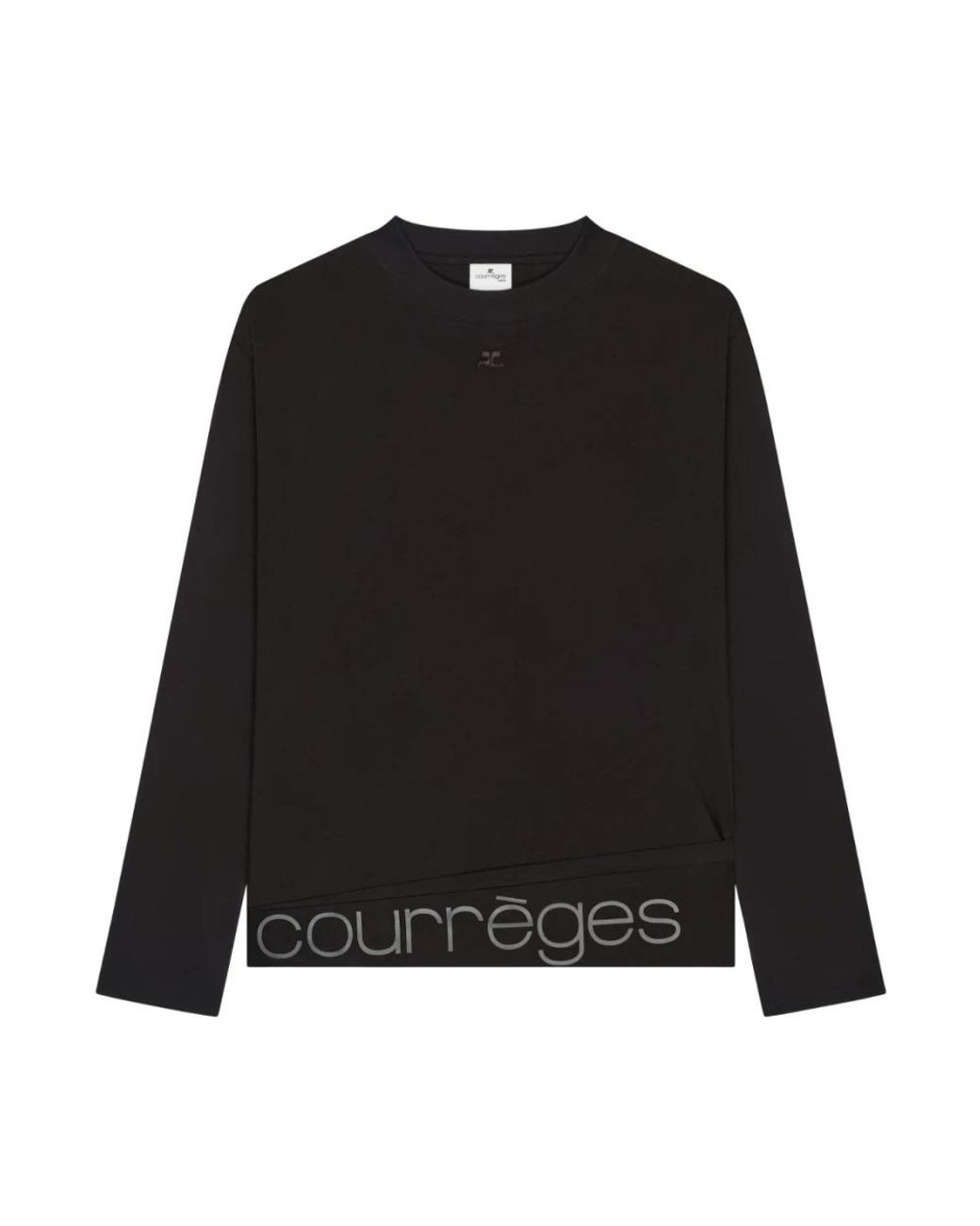 Courreges Black Long Sleeve Tops for men