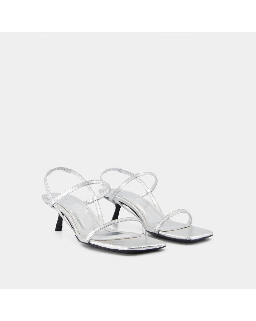 Anine Bing White High Heel Sandals