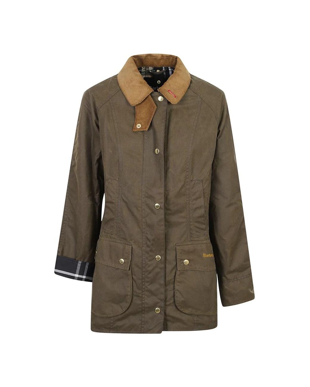Barbour Waxed Cotton Jacket in het Green
