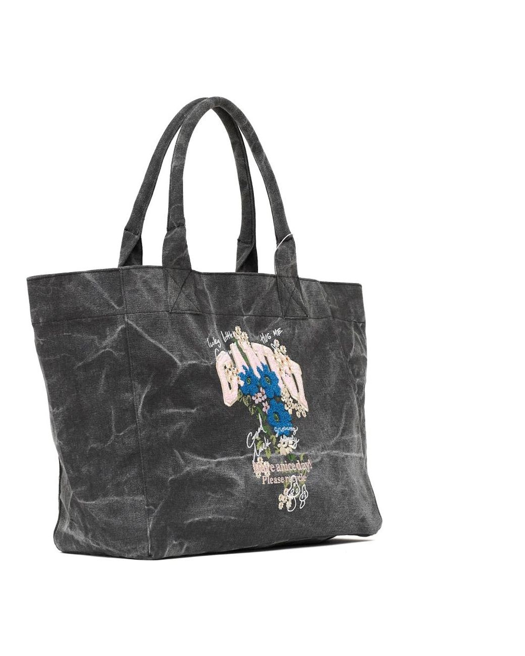 Ganni Black Shopping Bags