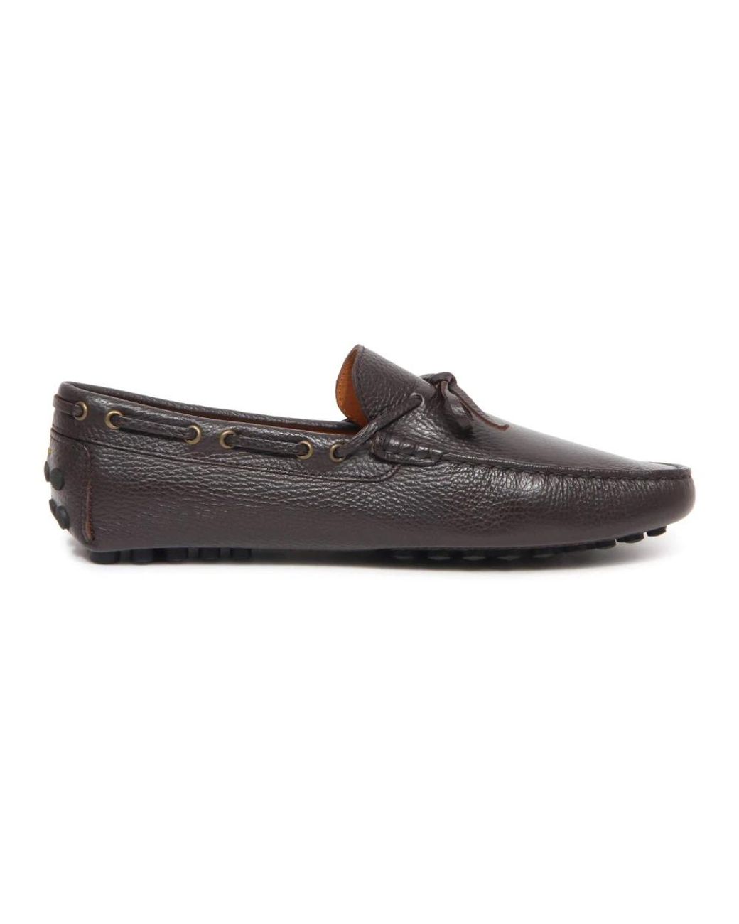 Doucal's Brown Boat Shoes for men