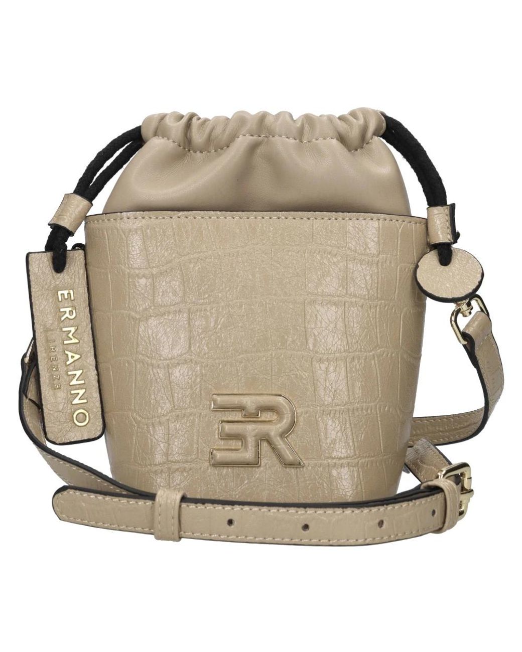 Ermanno Scervino Natural Bucket Bags