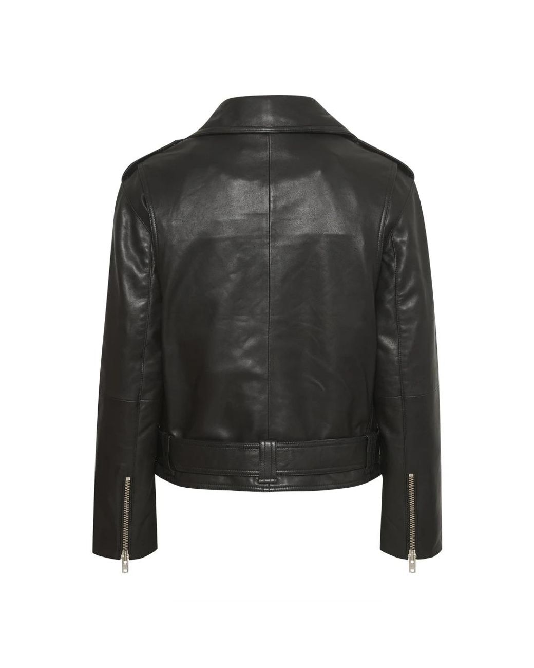 Gestuz Black Leather Jackets
