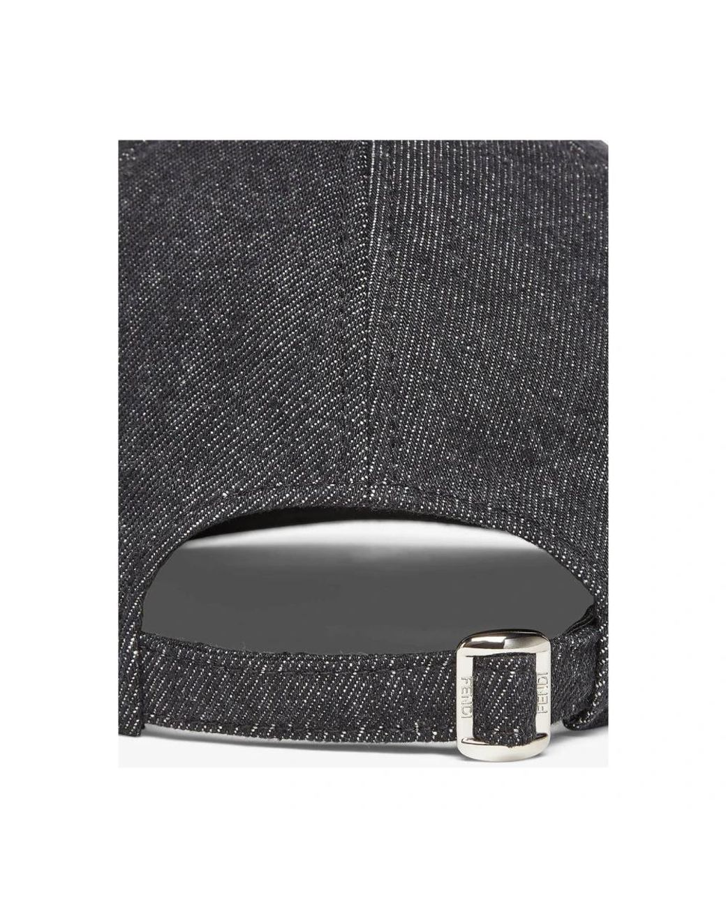 Fendi Schwarze baseballkappe mit ff-logo in Black für Herren