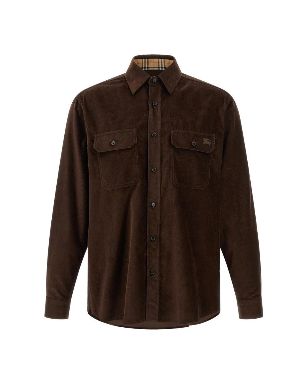 Burberry Brown Casual Shirts for men