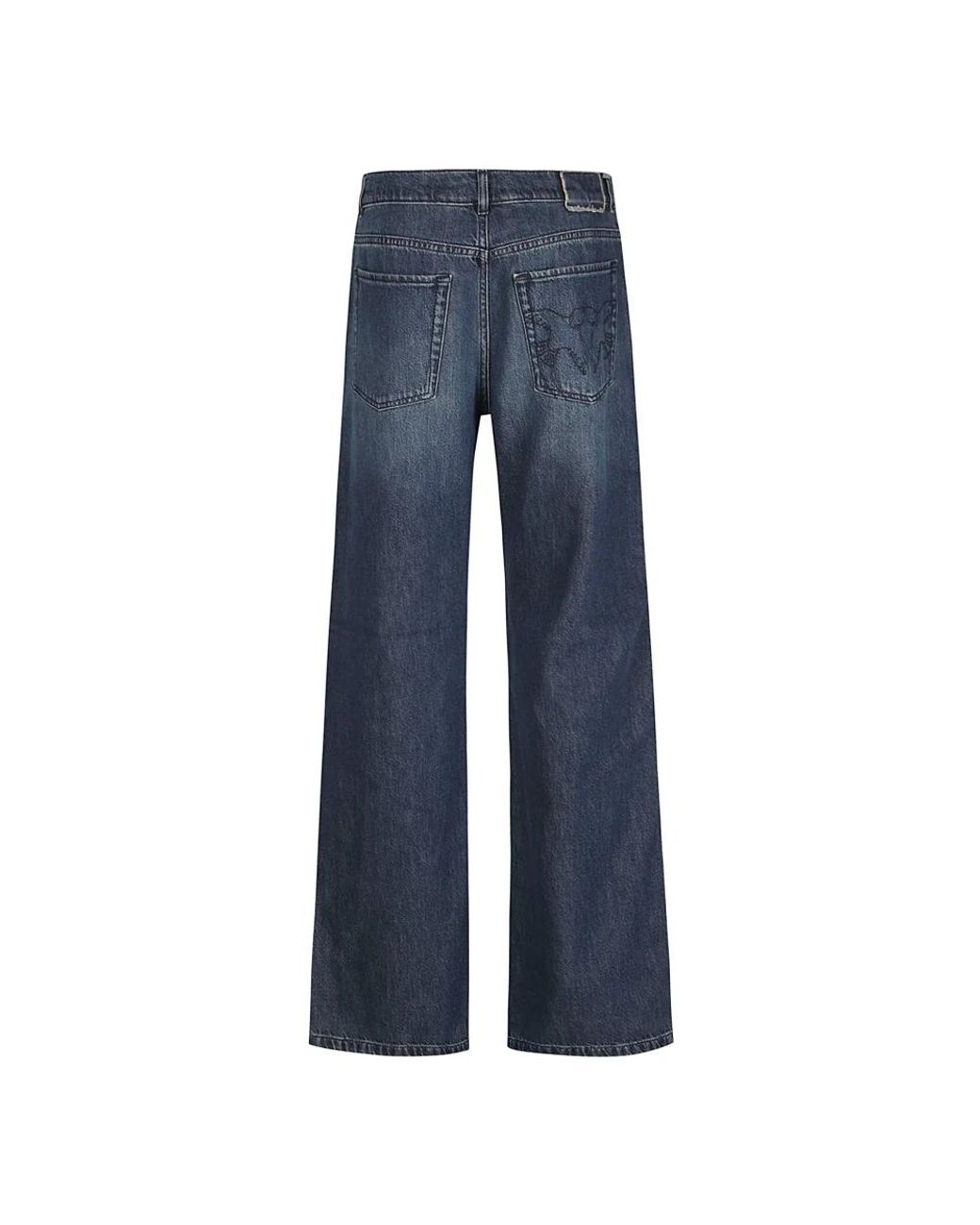 Wide Jeans Pinko en coloris Blue