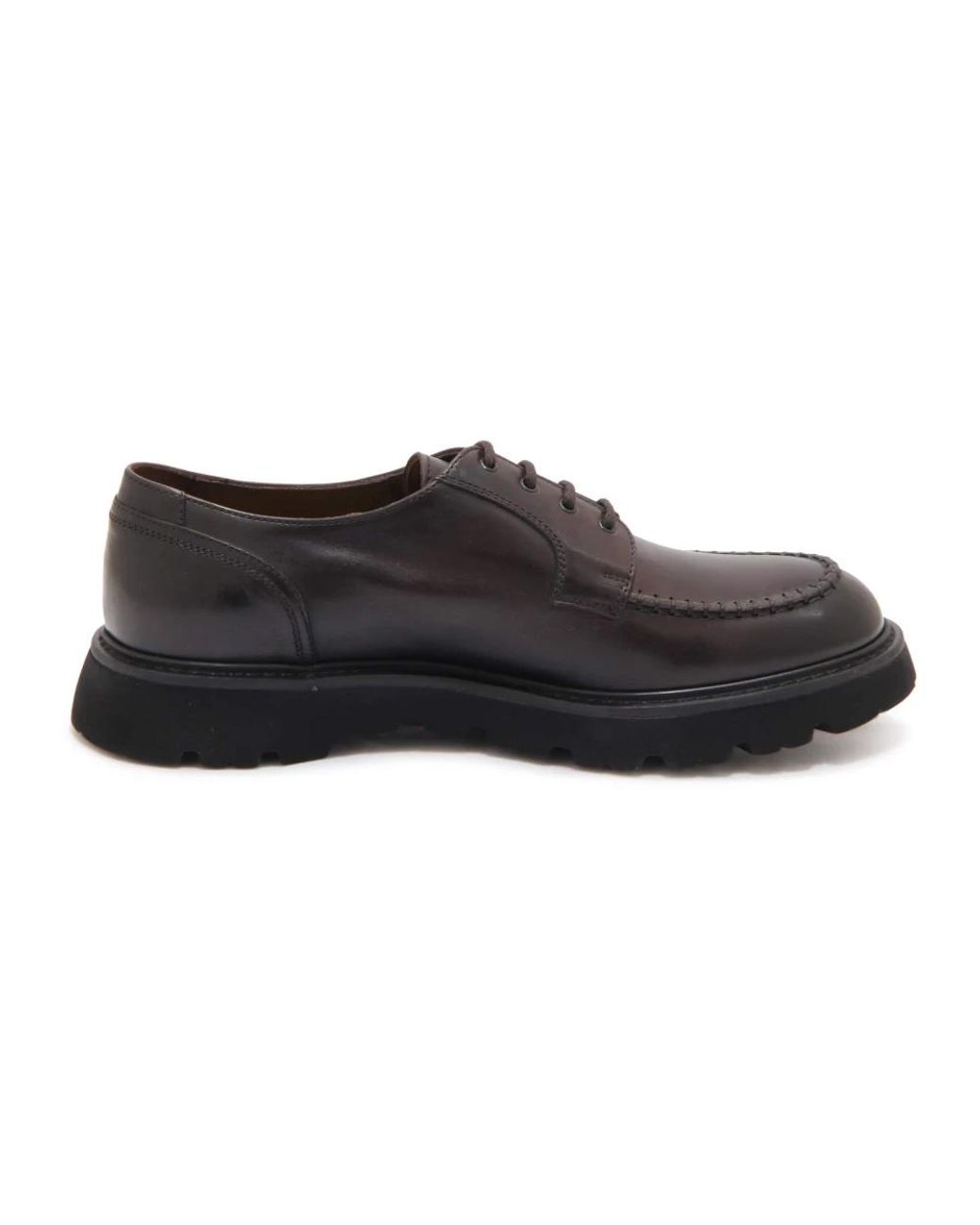 Doucal's Black Laced Shoes for men