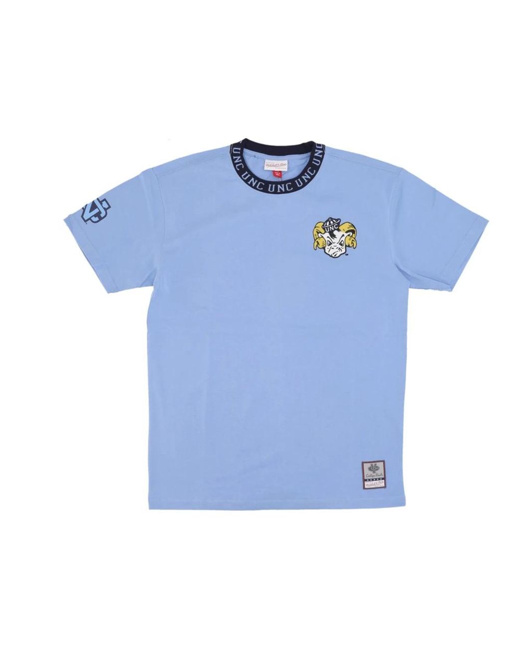 Mitchell & Ness Tops ,Blauw ,Katoen Vintage Logo Tee North Carolina Tar Heels in het Blue voor heren