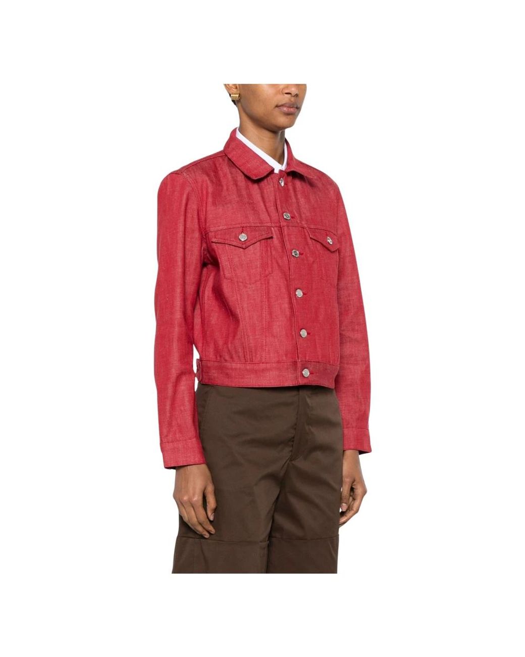 Denim Jackets A.P.C. en coloris Red