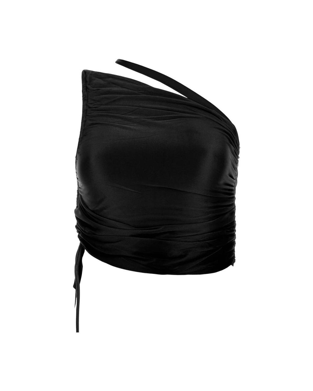 ANDREA ADAMO Black Sleeveless Tops