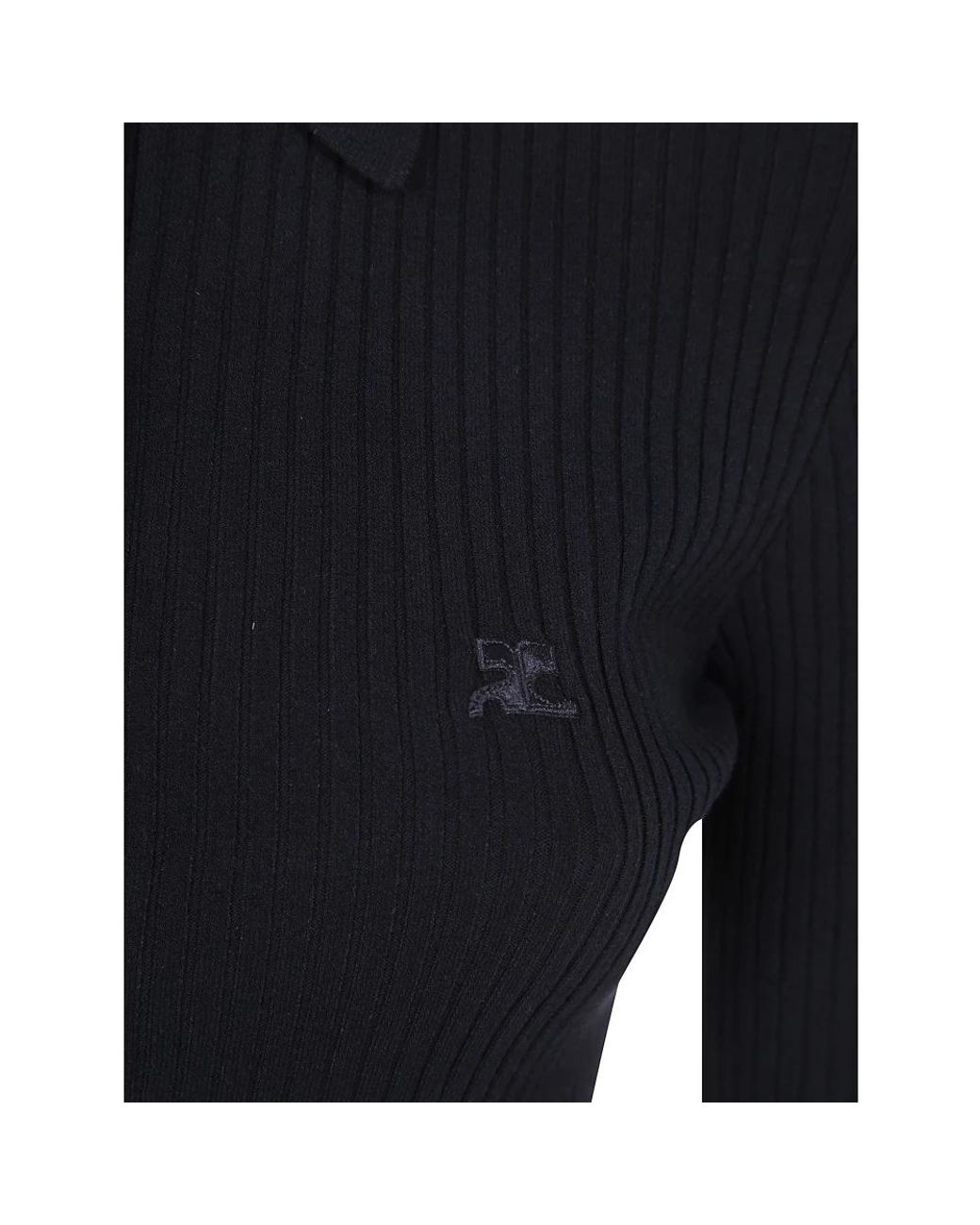 Courreges Blue Round-Neck Knitwear