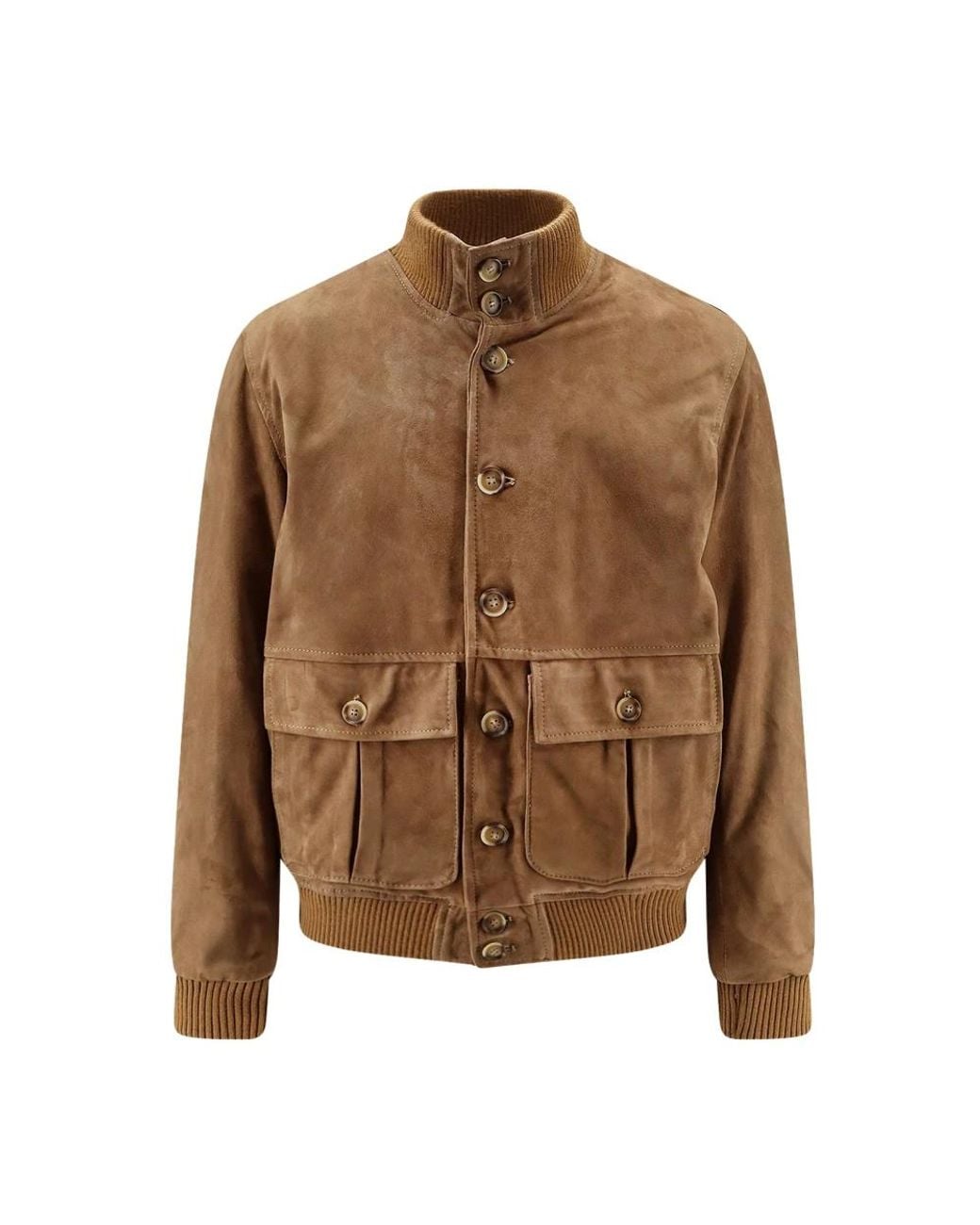 DFOUR® Brown Bomber Jackets for men
