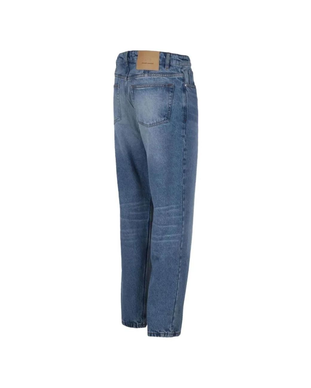 AMI Blue Straight Fit Jeans for men