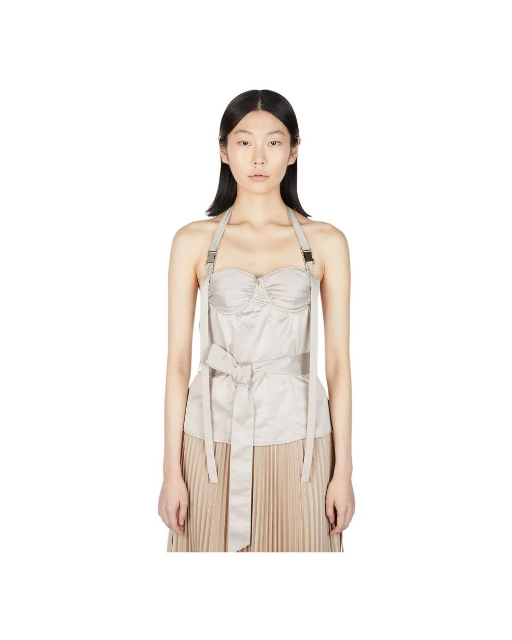 ROKH Natural Sleeveless Tops