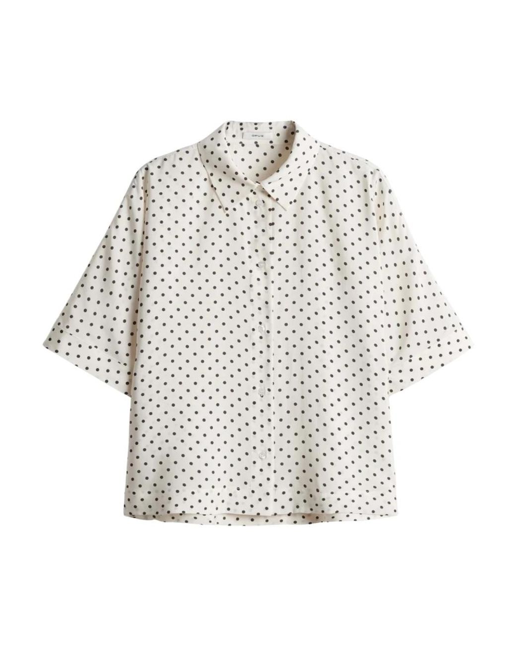 Opus White Tupfenbluse