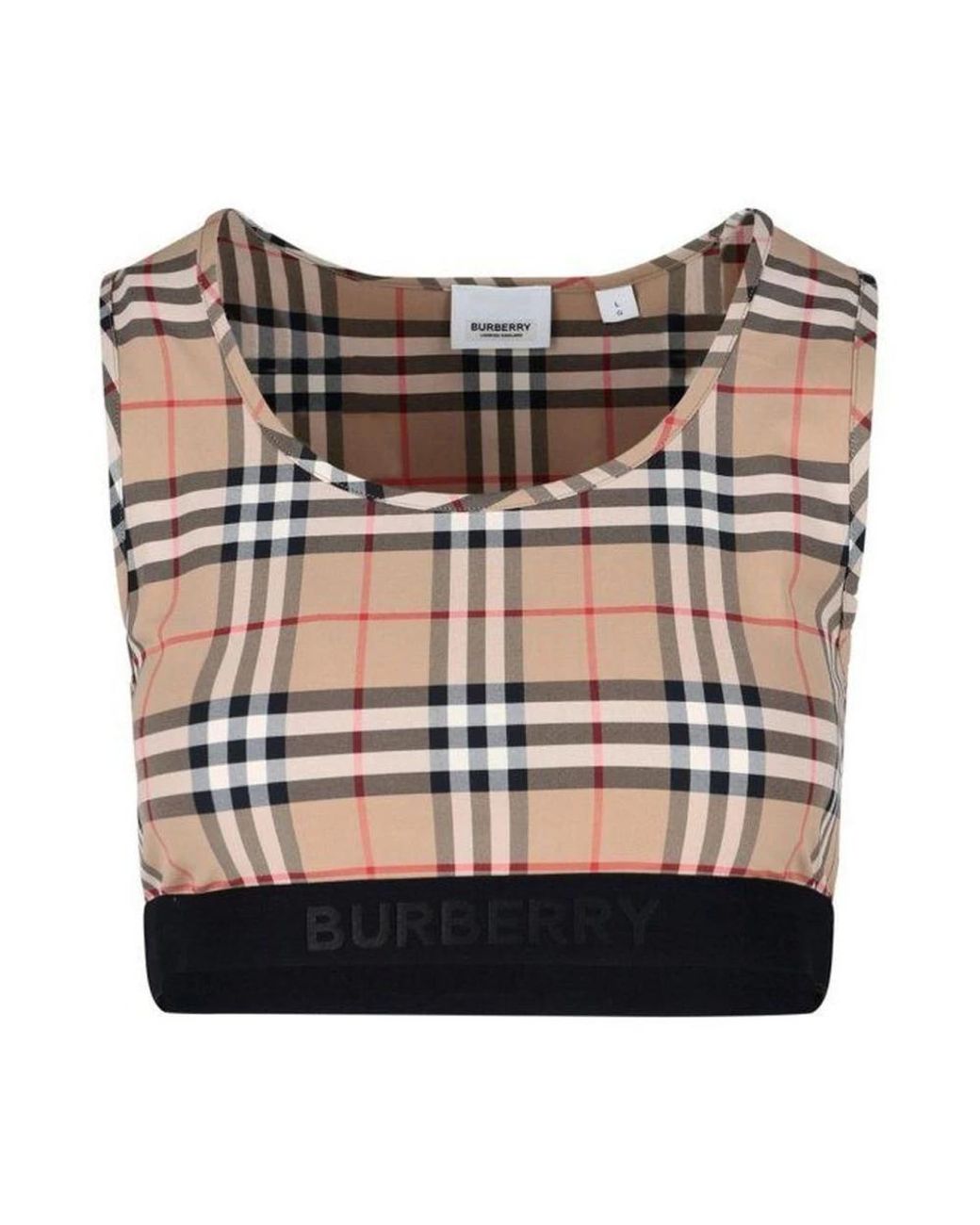 Burberry Natural Sleeveless Tops