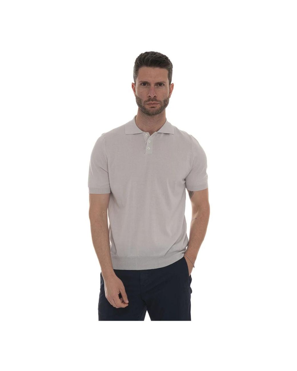 hindustrie Gray Polo Shirts for men