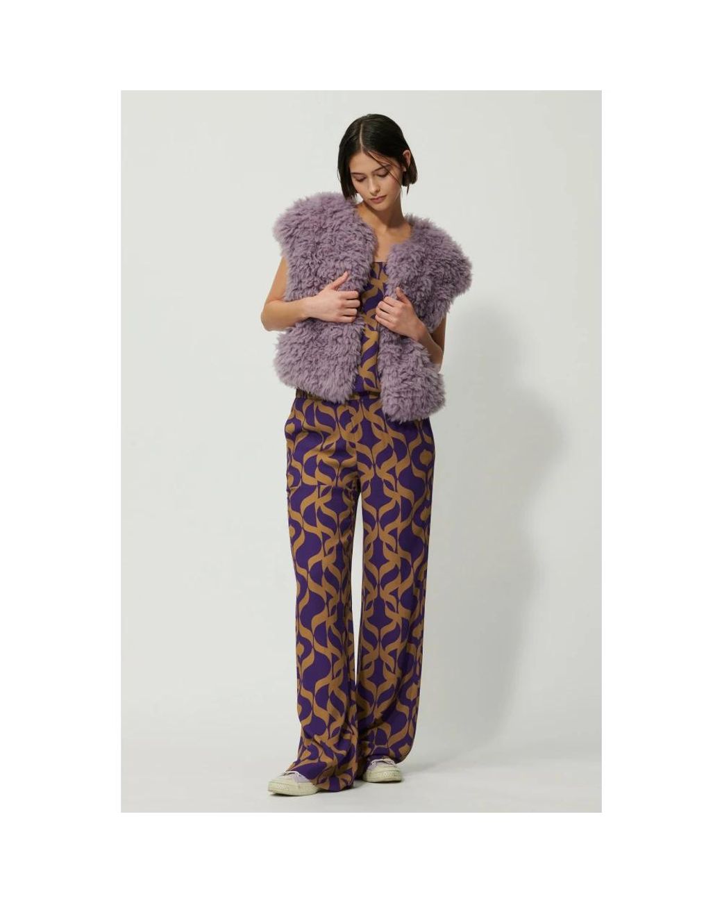 Luisa Cerano Red Wide Trousers