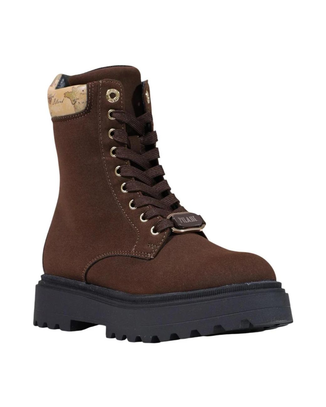 Alviero Martini 1A Classe Brown Lace-Up Boots