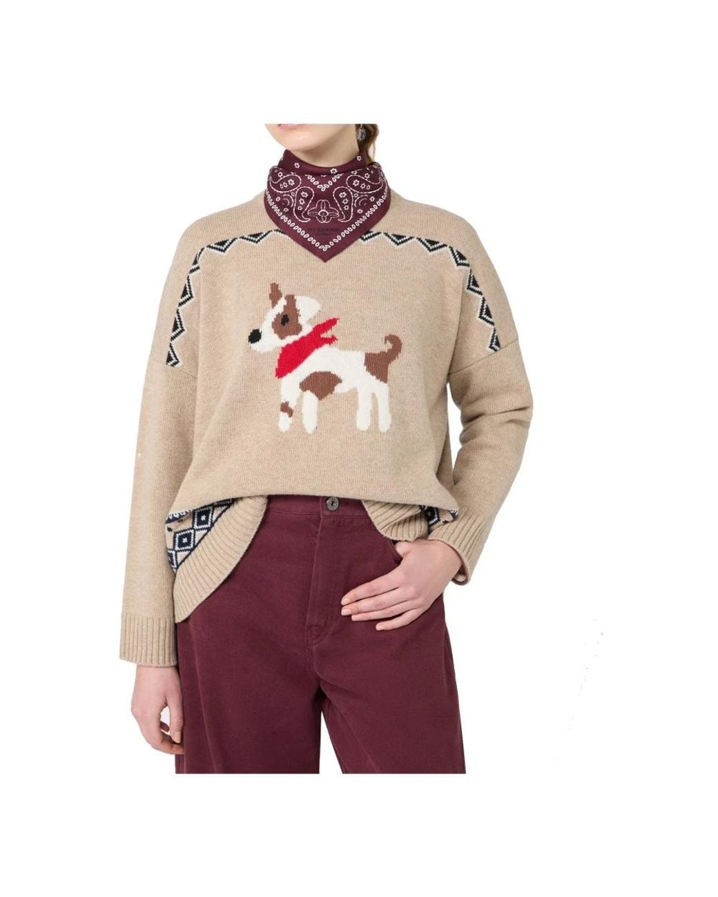 Weekend by Maxmara White Round-Neck Knitwear
