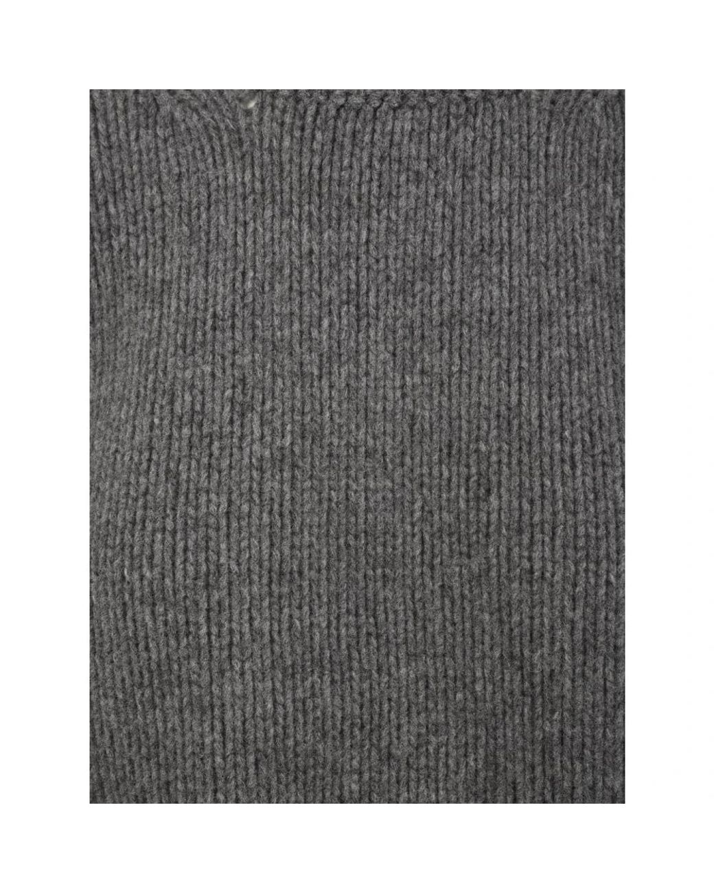 Douuod Woman Gray Round-Neck Knitwear