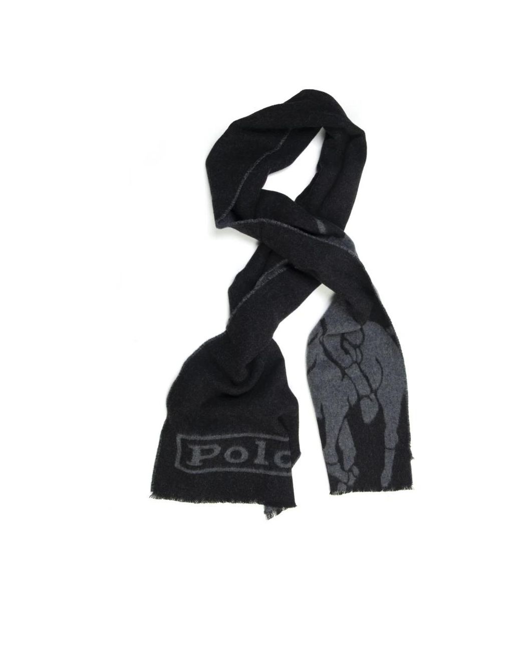 Polo Ralph Lauren Black Winter Scarves for men