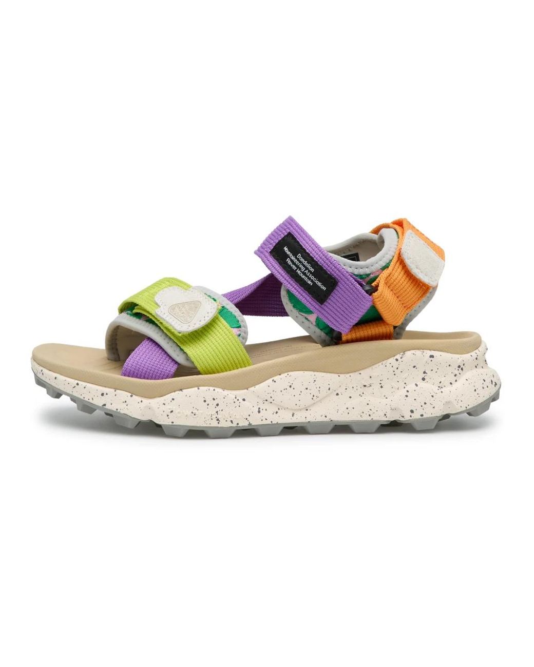Flat Sandals di Flower Mountain in Blue