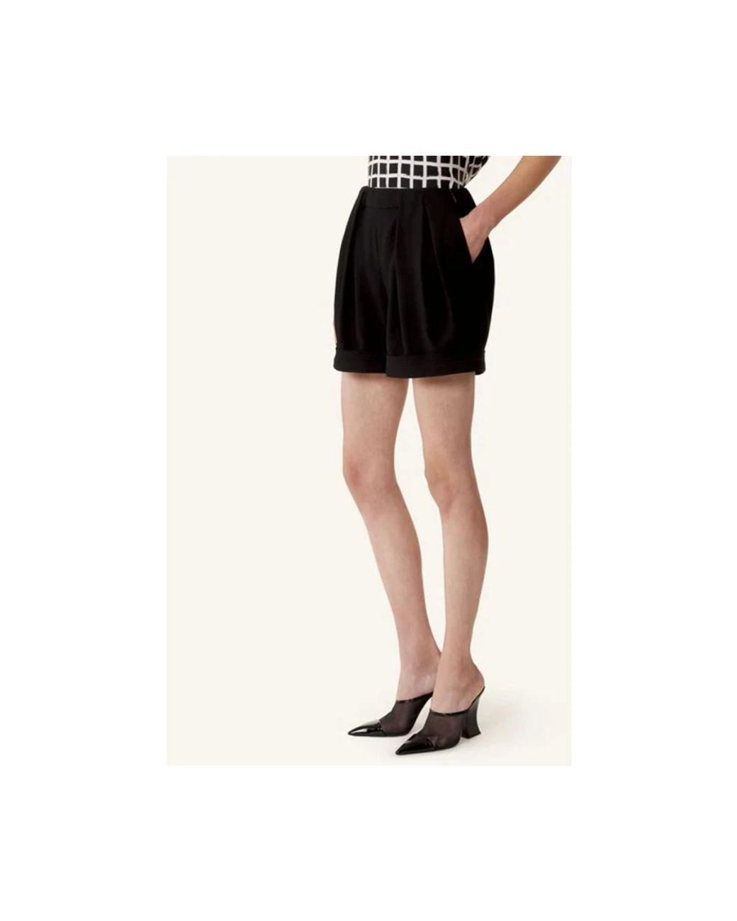 Lanvin Black Short Shorts