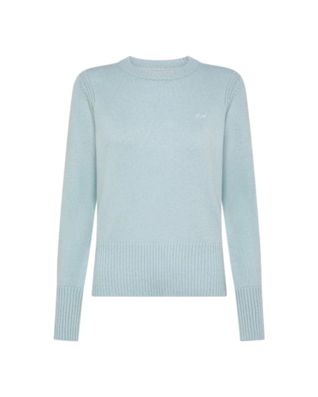 Sun 68 Blue Round-Neck Knitwear