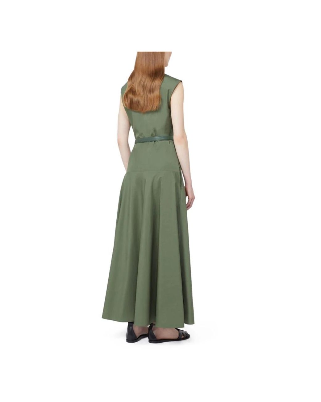 Max Mara Green Shirt Dresses