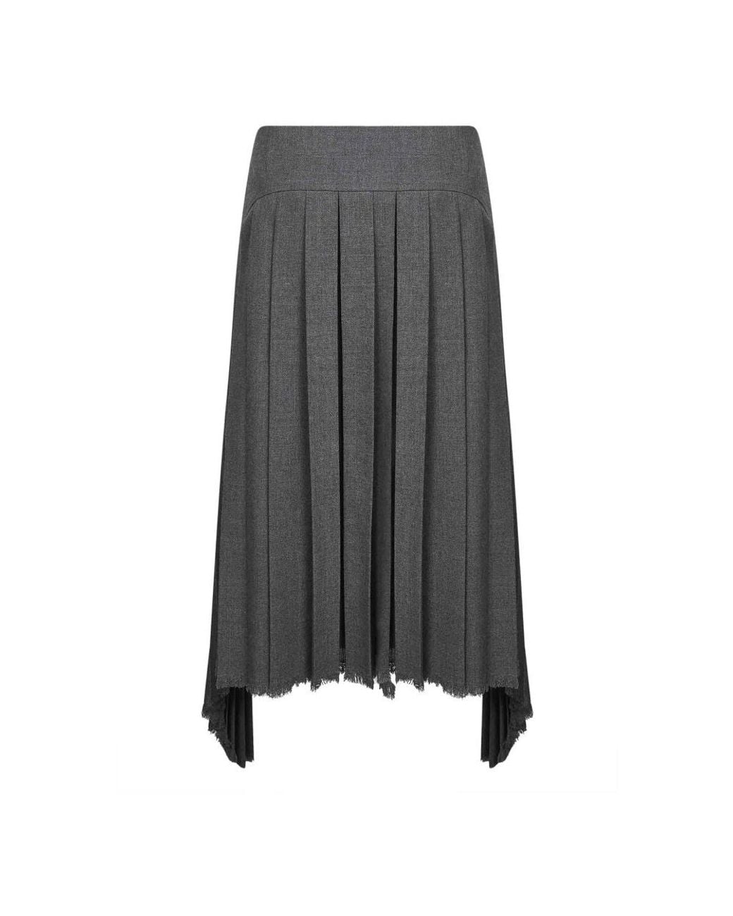 Jil Sander Gray Midi Skirts